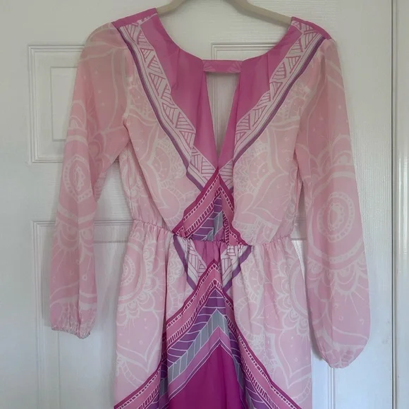 Pink Sheer Women's Intimate Robe - Picture 2 of 3